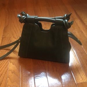 Anthropologie Green vegan leather handbag